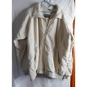 Vintage Lands' End Squall Jacket Lined Beige Coat